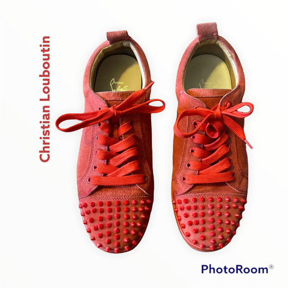 Authentic Louboutin Men's Spike Sneakers Sz 42 - Picture 1 of 11